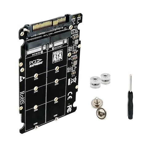 Llave SSD M.2 NVME M + NGFF SATA SSD Llave B a U.2 SFF-8639 para módulo adaptador 1 pieza - Imagen 6 de 11