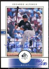 Edgardo Alfonzo AU Card 2001 SP Authentic BuyBacks #3