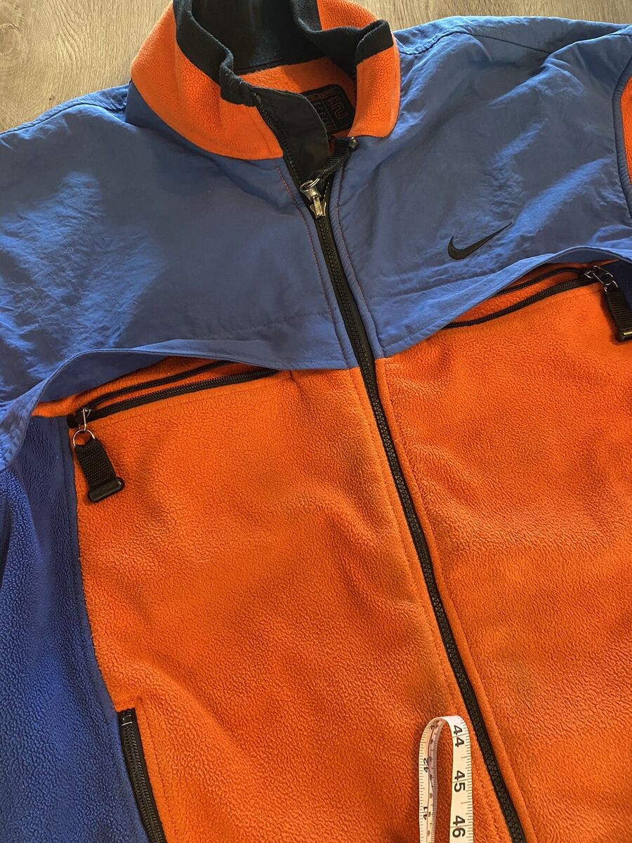 Vtg NIKE ACG 2nd Layer Orange/Blue Zip Up Utility Jacket Vtg NIKE ACG 2nd Layer Orange/Blue Zip Up Utility Jacket