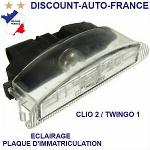 Feu de plaque Renault Twingo Clio 2 solution contre contrôle technique refusé 7700410754