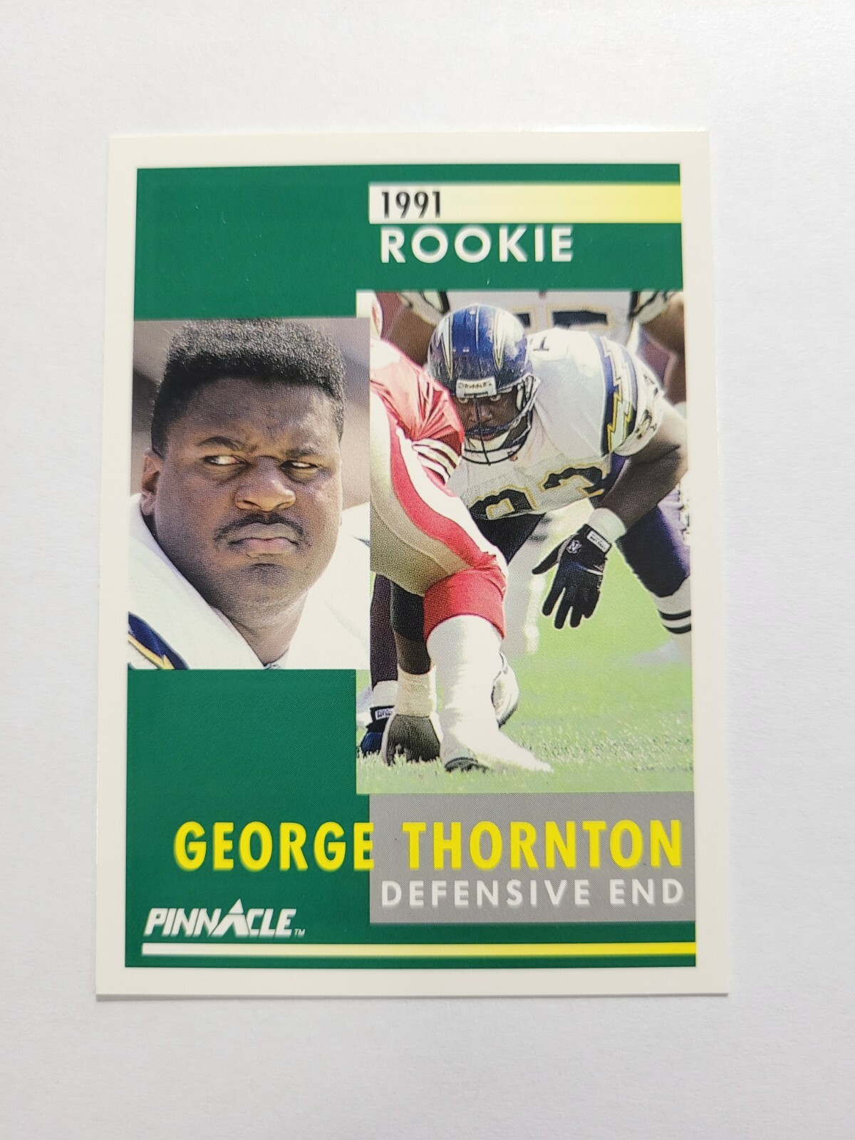 GEORGE THORNTON 1991 PINNACLE FOOTBALL CARD # 303 E7259