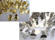 20 10 Pairs Clip On Earring Making Findings/Backing/Craft/Back K39-Gold/Silver
