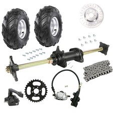 Complete 32" Rear Axle Sprocket Hub Kit Brake Wheel For ATV Quad Buggy 150 200cc
