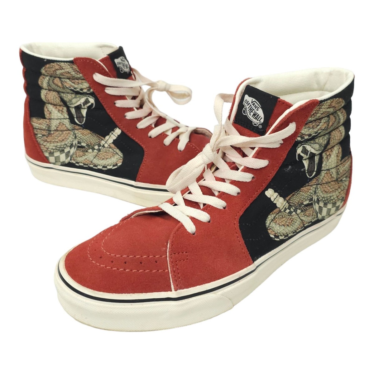 Vans SK8-HI Desert Snake Checkerboard Chili Oil Suede Mens 9
