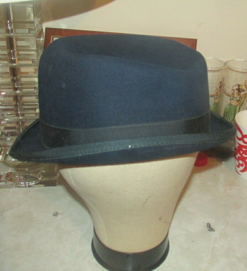 Hartmeyer saddlery hat Vintage Hartmeyer Saddlery Fur Felt 5X XXXXX English Bowler  main image 2