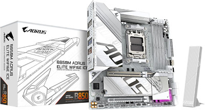 B850M AORUS Elite WiFi 6E AM5 Motherboard - DDR5, PCIe 5.0, 5-Year Warranty