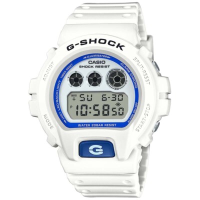 CASIO G-SHOCK DW-6900HDS-7JF HIDDEN GLOW SEA OF STAR Luminescent White Uhr He...