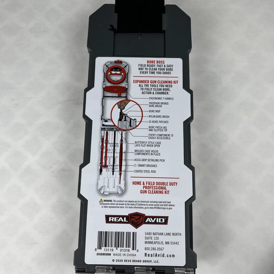 Real Avid Gun Boss .357, .38, 9MM Multi-Kit Double Duty Home And Field Cleaning - Image 3 of 4