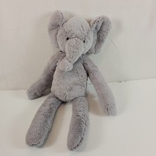 Pottery Barn Kids Gray Elephant Plush Crossed Hands Feet Attaches Stuffed Animal