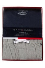 Tommy Hilfiger 2-PC Knit Jogger Set Short Sleeve Crew French Terry Jogger Sz M