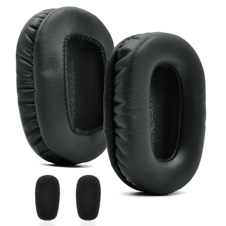 6-Piece Ear Pad Replacement Set For Blue Parrot VXi B450XT Headset - Memory Foam, Black