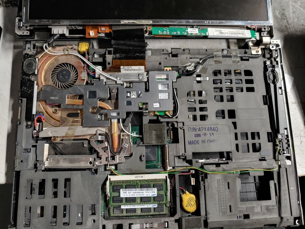 PARTS ONLY Intel Thinkpad Lenovo R8-FDFTZ 6475-V57 fan usb plate ram dvdrw  T400