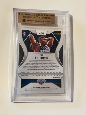 Zion Williamson Rookie RC BGS 9.5 GEM 2019-20 Panini Prizm Red