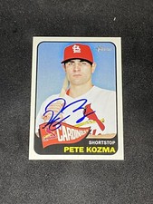 Pete Kozma 2014 Topps Heritage #248 St. Louis Cardinals Autographed Signed Card