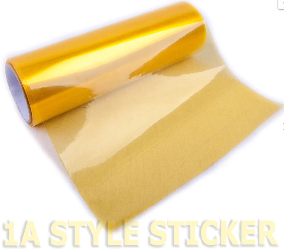 Scheinwerfer Folie Gelb Tönungsfolie Nebelscheinwerfer 100 x 30cm Folierung Kfz - Bild 3 von 3