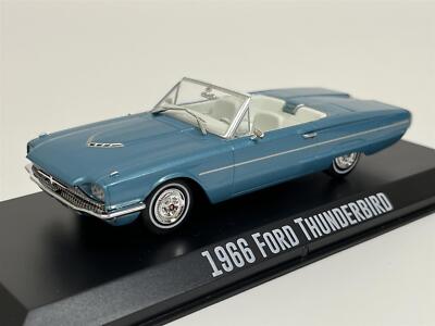 Greenlight Collectibles – Ford Thunderbird Convertible 1966 Scala 1/43, Colore Blu/Bianco, Modello Thelma & Louise, Edizione Da Collezione