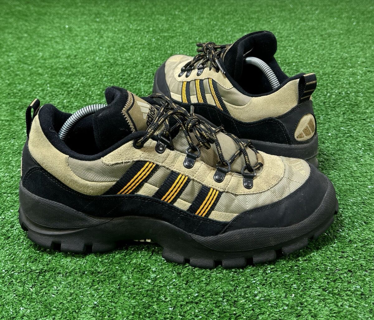 VTG Adidas OG Trail Hiking Low 1999 Multi Tan Black Torsion 90s Men’s Size 10.5 VTG Adidas OG Trail Hiking Low 1999 Multi Tan Black Torsion 90s Men’s Size 10.5
