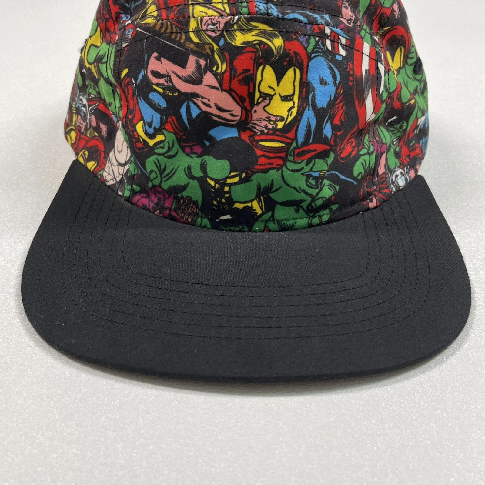 Marvel Comics Hat Cap Men Multicolor Strapback Iron Man Captain America Thor AOP