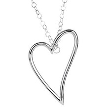 Ernstes Design Collier Halskette K804 Herz Edelstahl