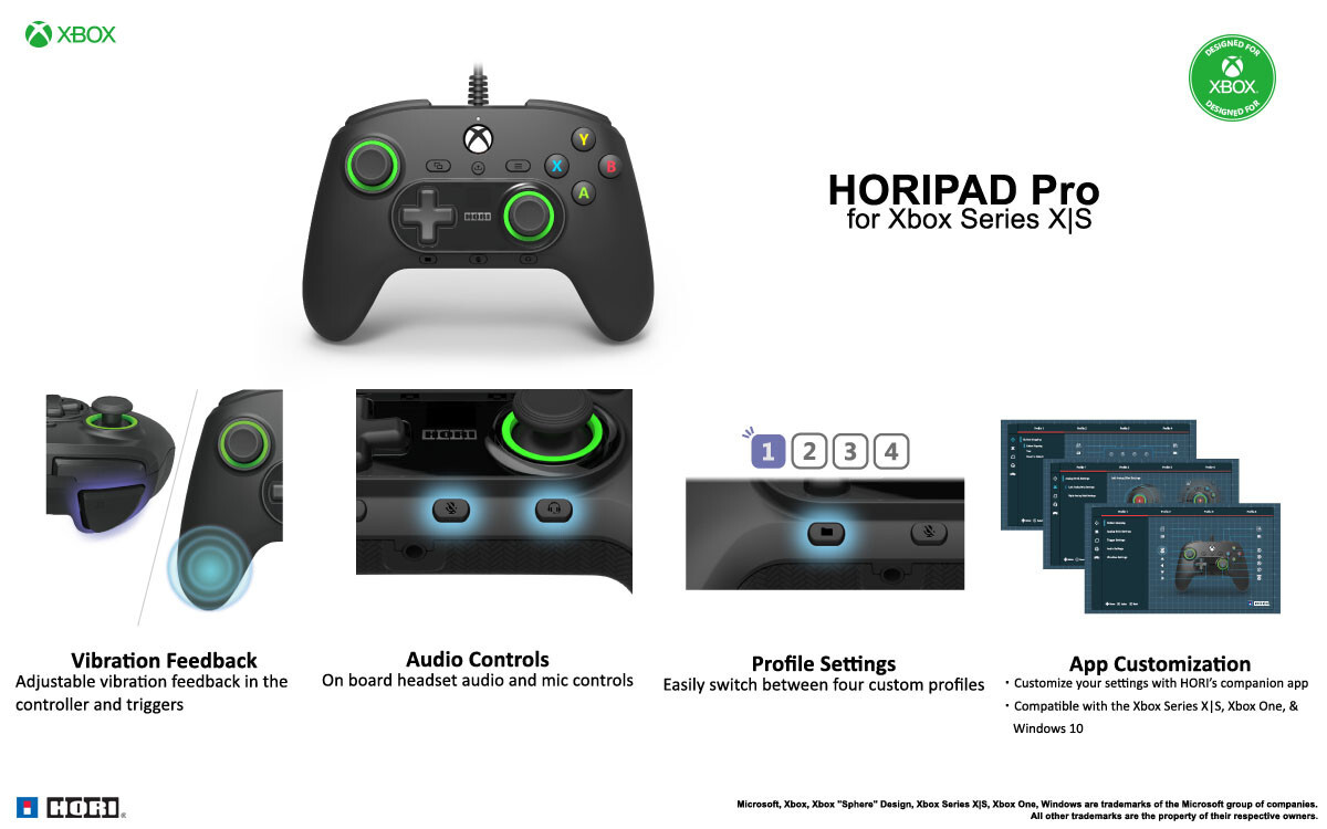 HORI *OFFICIAL* HoriPad Pro Wired Controller (XBOX One/Series