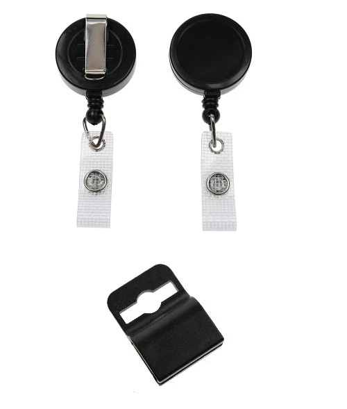 Metal Badge Reel with Belt Clip, Retractable Keyring Holder, Yoyo