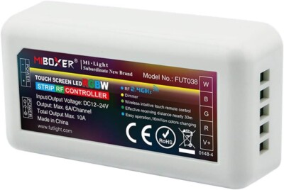  LGIDTECH FUT038 Miboxer 4-Zone Controller Receiver Box DC 12-24V for RGBW LED 