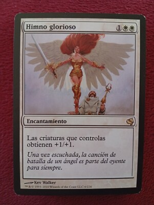 MTG Glorious Anthem (Himno glorioso) VERY RARE SPANISH Salvat-Hachette 2011 WOTC
