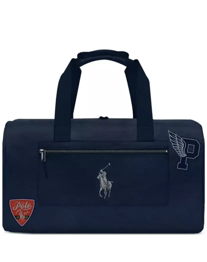 POLO Ralph Lauren NAVY BLUE DUFFLE GYM TRAVEL CARRY ON BAG FRAGRANCE PROMO NEW