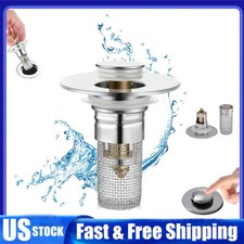 Floor Drain Filter Hair Catcher Bathroom Shower Pop Up Sink Strainer Mesh Basket