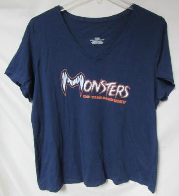 Chicago Bears Plus Size Women 2XL Screened ''MONSTERS OF THE MIDWAY'' Tee C1 2841