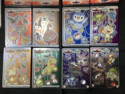 Set of 16 Pokemon Card Visual Sheet W-Seal Carddass Rare Set of 16 Pokemon Card Visual Sheet W-Seal Carddass Rare