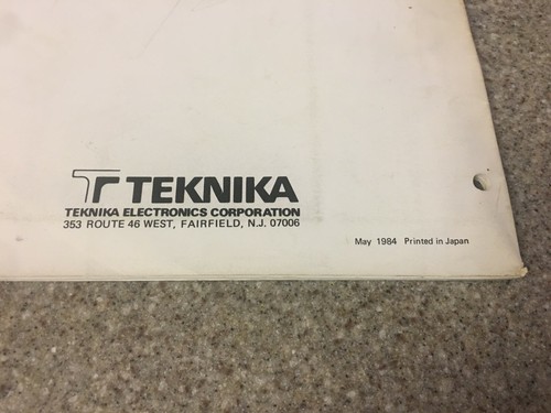 Teknika CATV Service Manual & Owner's Guide Model 6510 OEM 1984 TV Converter - Picture 5 of 8