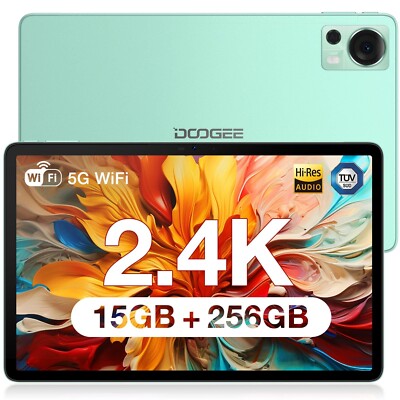 DOOGEE T20 10,4 Zoll 15GB+256GB Tablet 8580mAh Android 12 4G LTE&5G WiFi Tablet