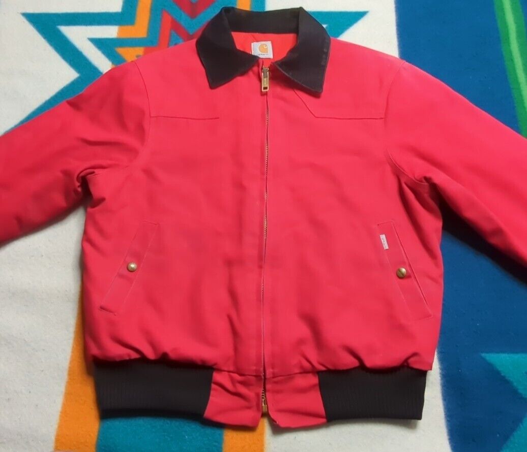 Vintage Carhartt Santa Fe Jacket Detroit Biker Quilt Lined Vintage Carhartt Santa Fe Jacket Detroit Biker Quilt Lined