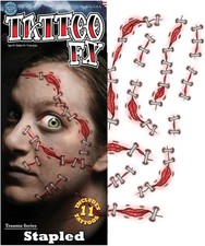 Tinsley Transfers Stapled Trauma Temporary Tattoo FX Kit