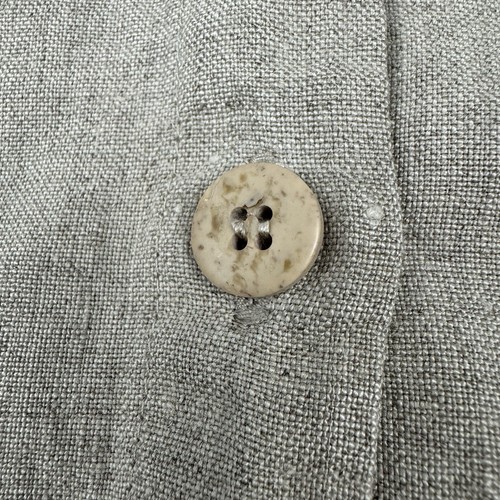 Vtg Rafaella 100% Linen Sheath Dress Womens 8 Oatmeal Sleeveless Minimalist 90s - Picture 14 of 15