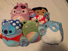 Disney Squishmallows Lilo,Stitch, Angel,Doxl, Cella Lot Of 5"