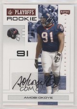 2007 Playoff NFL Playoffs Rookie Red Signatures 85/100 Amobi Okoye #138 Auto 2k1