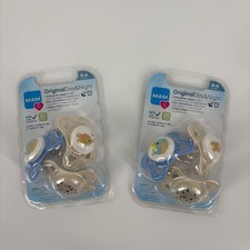 MAM Original Day and Night Orthodontic Pacifiers 0-6 Months Whale Elephant
