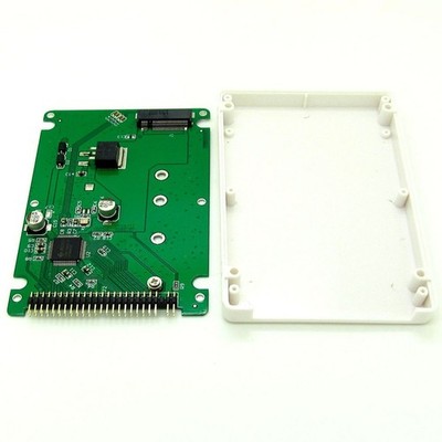 M.2 NGFF SATA SSD to 2.5 IDE 44pin Converter Adapter with Case Transparent
