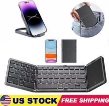 Mini Folding Wireless Bluetooth Keyboard With Touchpad for Laptop Tablet Phone