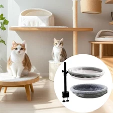 Work Desktop Cat Bed Easy to Install Desktop Cat Hammock for Home Cat Lovers