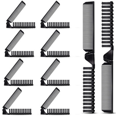 10 Pcs Portable  Folding Comb Brush Combo Compact Foldable Hair Brush Pocket Siz