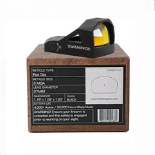 Swampfox Justice 3MOA Red/Green Dot sight 1x27mm Micro Reflex For RMR Footprint