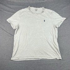 Ralph Lauren T-Shirt Size XL Polo Slim Fit Official Logo Casualwear Grey