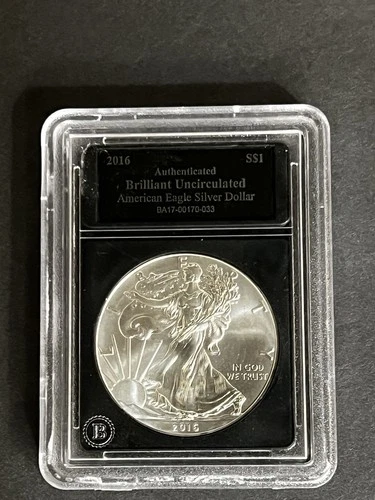 2016 S$1 American Eagle Silver Dollar 1 oz Brilliant Uncirculated Authenticated