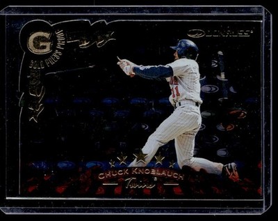 1998 Donruss Gold Press Proof Chuck Knoblauch /500 #55 C