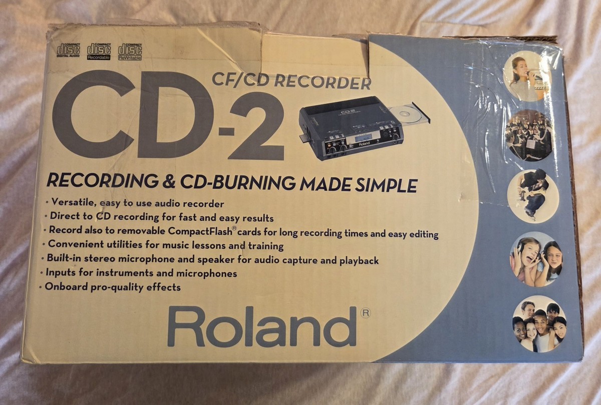 Roland CD-2 CF/CD Digital Audio Recorder & CD Burner *Never Used