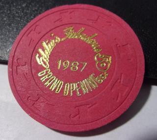 EDDIE'S FABULOUS 50's CASINO 1987 LTD ED. NCV CASINO gaming poker chip Reno NV