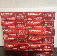 Lot of 10 New Colgate OpticWhite Stain Fighter Fresh Mint Toothpaste 4.2 oz Each 0.76 per gallon